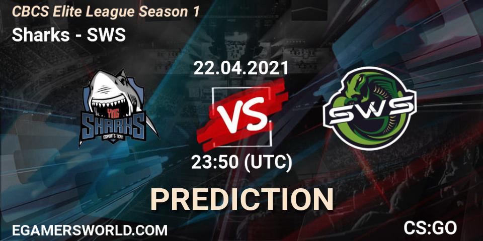 Sharks - SWS: ennuste. 23.04.2021 at 23:50, Counter-Strike (CS2), CBCS Elite League Season 1