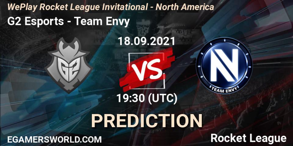 G2 Esports - Team Envy: ennuste. 18.09.2021 at 19:30, Rocket League, WePlay Rocket League Invitational - North America