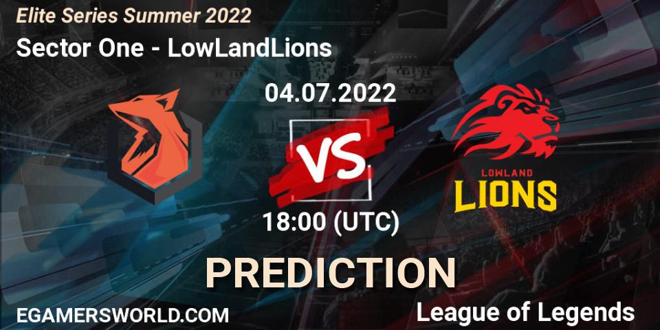 Sector One - LowLandLions: ennuste. 04.07.22, LoL, Elite Series Summer 2022