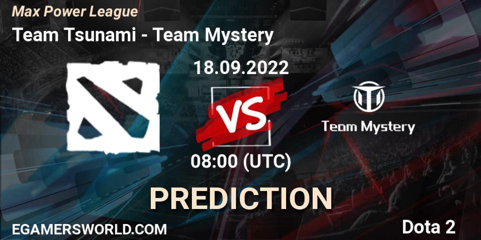 Team Tsunami - Team Mystery: ennuste. 18.09.2022 at 08:27, Dota 2, Max Power League