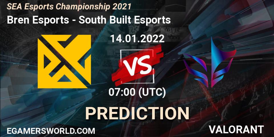 Bren Esports - South Built Esports: ennuste. 14.01.2022 at 08:30, VALORANT, SEA Esports Championship 2021