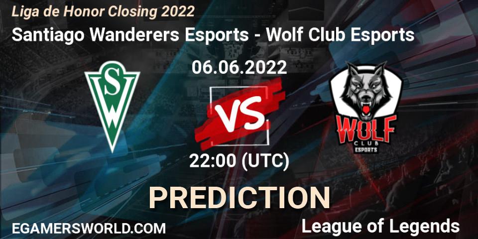 Santiago Wanderers Esports - Wolf Club Esports: ennuste. 06.06.2022 at 22:00, LoL, Liga de Honor Closing 2022