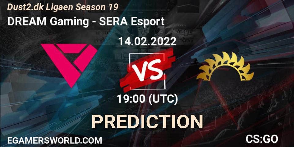DREAM Gaming - SERA Esport: ennuste. 14.02.2022 at 19:00, Counter-Strike (CS2), Dust2.dk Ligaen Season 19