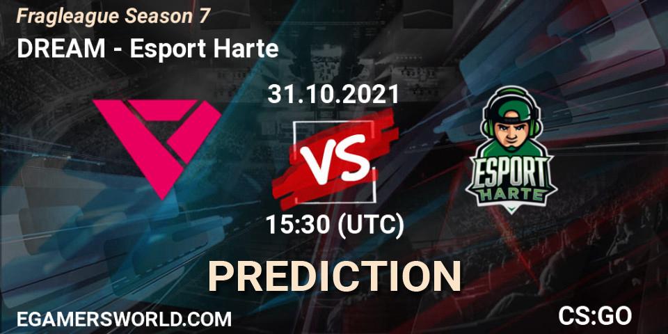 DREAM - Esport Harte: ennuste. 31.10.2021 at 15:30, Counter-Strike (CS2), Fragleague Season 7