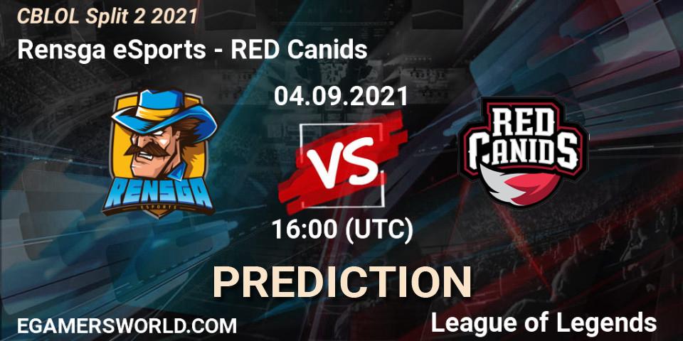 Rensga eSports - RED Canids: ennuste. 04.09.2021 at 16:40, LoL, CBLOL Split 2 2021