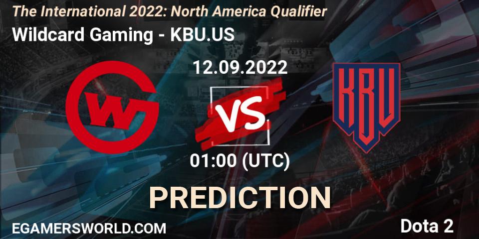 Wildcard Gaming - KBU.US: ennuste. 12.09.2022 at 01:07, Dota 2, The International 2022: North America Qualifier