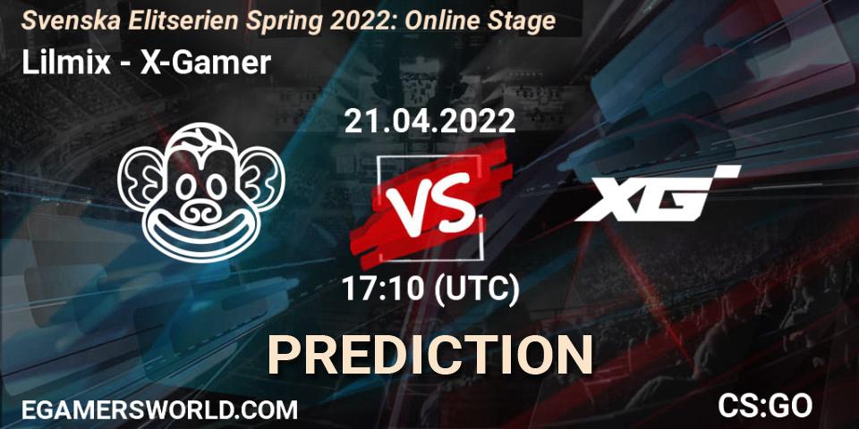 Lilmix - X-Gamer: ennuste. 21.04.2022 at 17:10, Counter-Strike (CS2), Svenska Elitserien Spring 2022: Online Stage