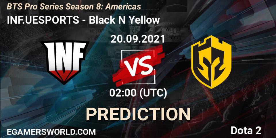 INF.UESPORTS - Black N Yellow: ennuste. 20.09.2021 at 02:24, Dota 2, BTS Pro Series Season 8: Americas