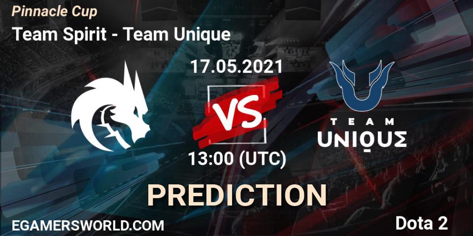 Team Spirit - Team Unique: ennuste. 17.05.2021 at 13:00, Dota 2, Pinnacle Cup 2021 Dota 2