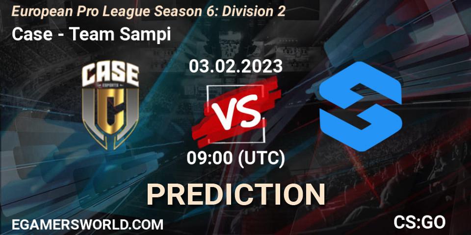 Case - Team Sampi: ennuste. 07.02.23, CS2 (CS:GO), European Pro League Season 6: Division 2