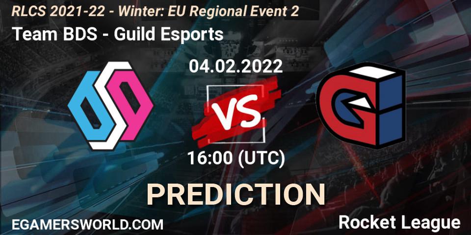 Team BDS - Guild Esports: ennuste. 04.02.2022 at 16:00, Rocket League, RLCS 2021-22 - Winter: EU Regional Event 2