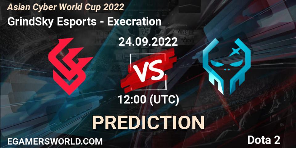 GrindSky Esports - Execration: ennuste. 24.09.2022 at 12:37, Dota 2, Asian Cyber World Cup 2022
