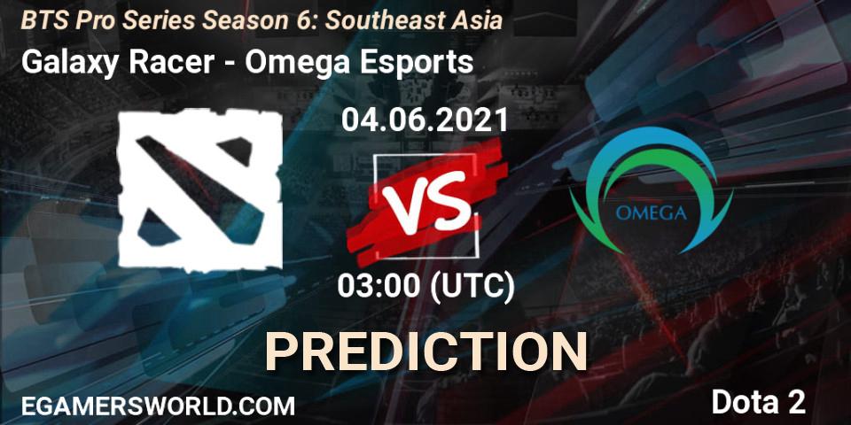 Galaxy Racer - Omega Esports: ennuste. 04.06.2021 at 03:04, Dota 2, BTS Pro Series Season 6: Southeast Asia