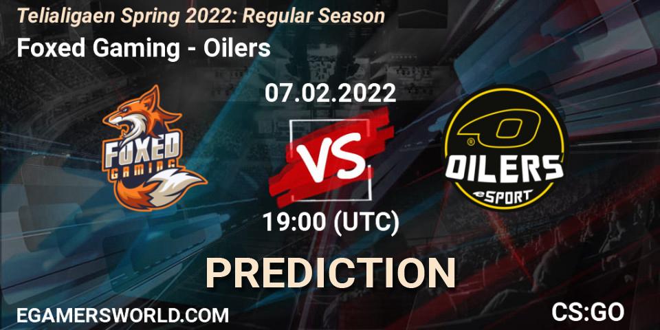 Foxed Gaming - Oilers: ennuste. 07.02.2022 at 19:00, Counter-Strike (CS2), Telialigaen Spring 2022: Regular Season