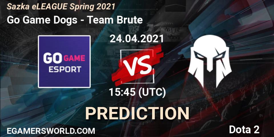 Go Game Dogs - Team Brute: ennuste. 24.04.2021 at 15:45, Dota 2, Sazka eLEAGUE Spring 2021