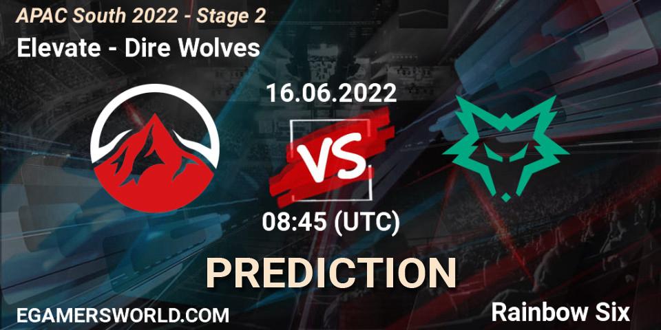 Elevate - Dire Wolves: ennuste. 16.06.2022 at 08:45, Rainbow Six, APAC South 2022 - Stage 2