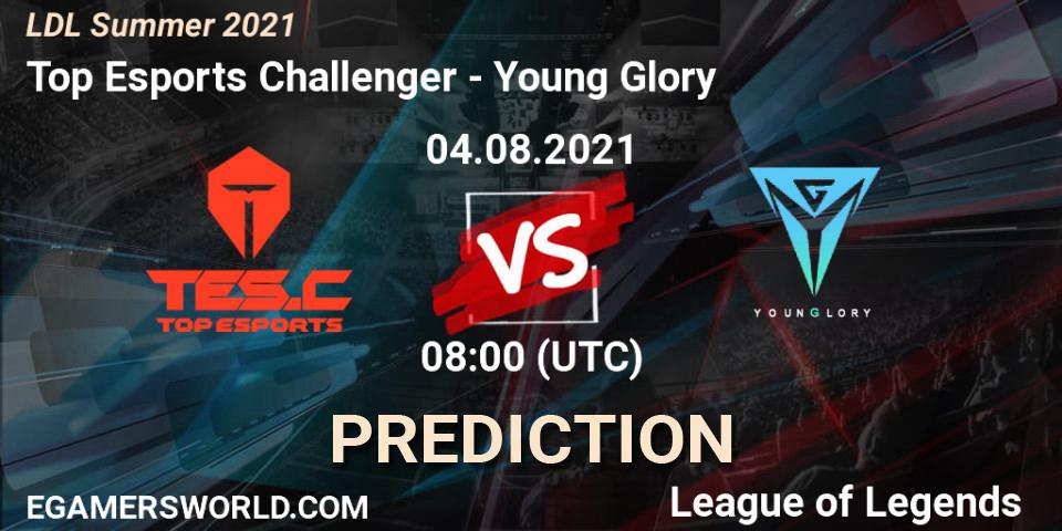Top Esports Challenger - Young Glory: ennuste. 04.08.2021 at 08:00, LoL, LDL Summer 2021
