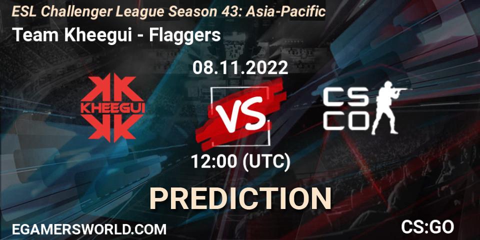 Team Kheegui - Flaggers: ennuste. 08.11.2022 at 12:00, Counter-Strike (CS2), ESL Challenger League Season 43: Asia-Pacific