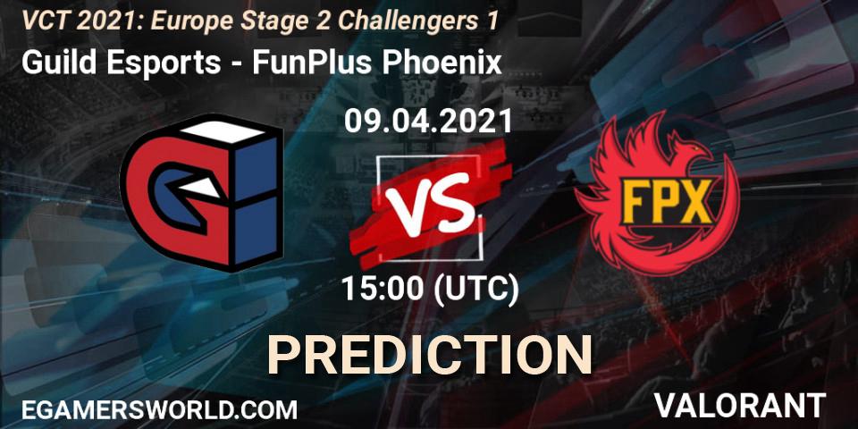 Guild Esports - FunPlus Phoenix: ennuste. 09.04.2021 at 15:00, VALORANT, VCT 2021: Europe Stage 2 Challengers 1