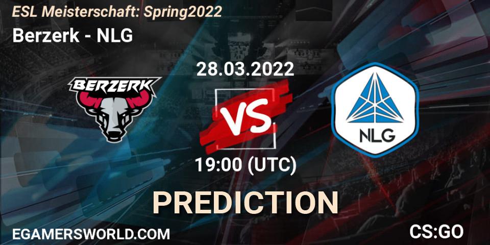 Berzerk - NLG: ennuste. 28.03.2022 at 18:00, Counter-Strike (CS2), ESL Meisterschaft: Spring 2022