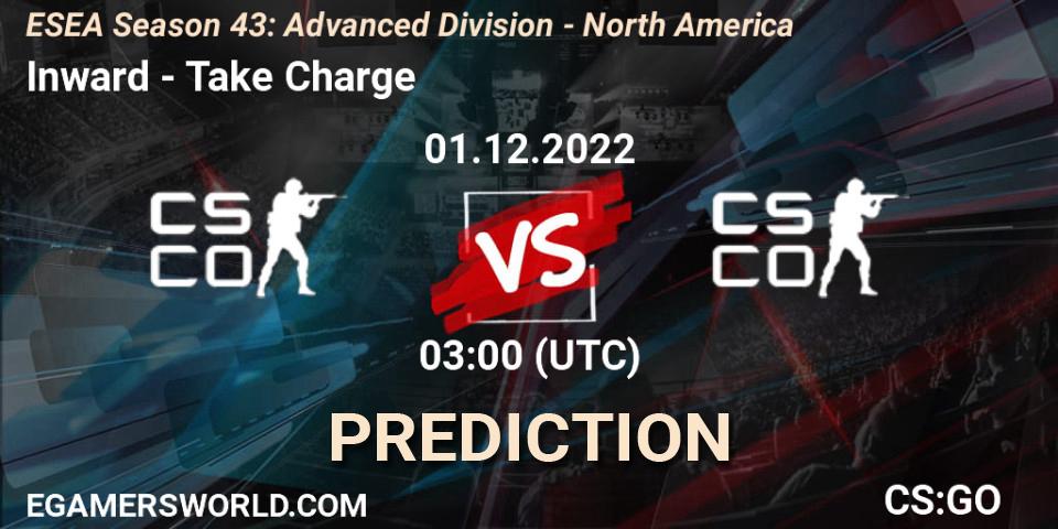 Inward - Take Charge: ennuste. 01.12.22, CS2 (CS:GO), ESEA Season 43: Advanced Division - North America