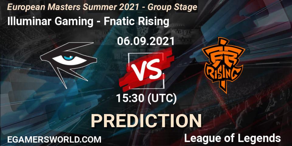 Illuminar Gaming - Fnatic Rising: ennuste. 06.09.2021 at 15:30, LoL, European Masters Summer 2021 - Group Stage