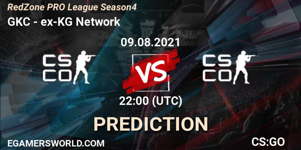 GKC - ex-KG Network: ennuste. 09.08.2021 at 22:00, Counter-Strike (CS2), RedZone PRO League Season 4