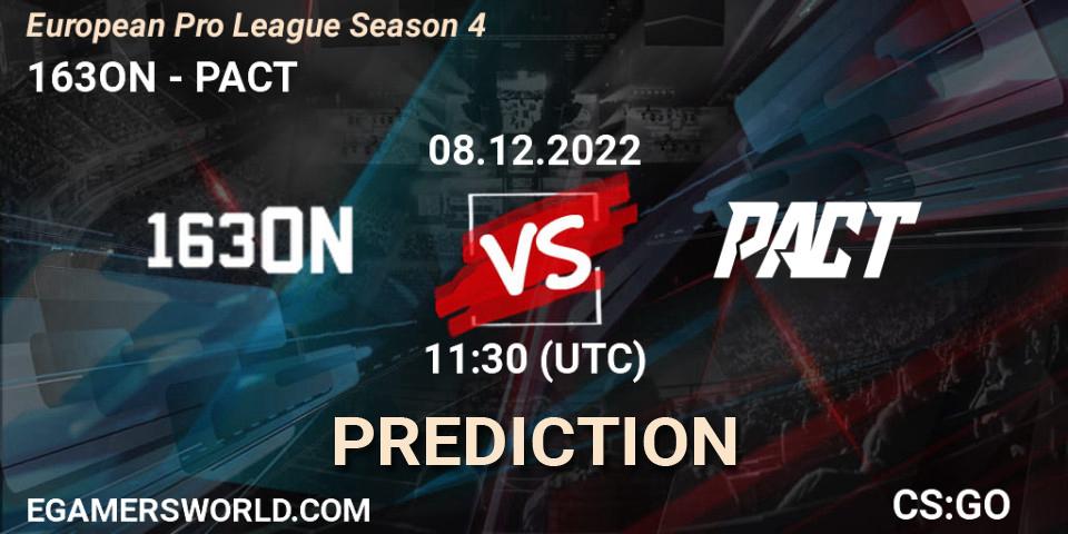 163ON - PACT: ennuste. 08.12.22, CS2 (CS:GO), European Pro League Season 4