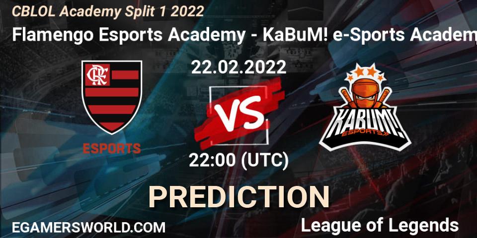 Flamengo Esports Academy - KaBuM! Academy: ennuste. 22.02.2022 at 22:00, LoL, CBLOL Academy Split 1 2022