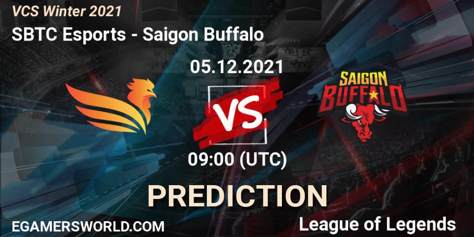 SBTC Esports - Saigon Buffalo: ennuste. 05.12.2021 at 09:00, LoL, VCS Winter 2021