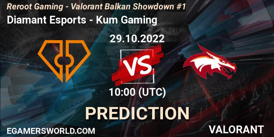 Diamant Esports - Kum Gaming: ennuste. 29.10.2022 at 10:00, VALORANT, Reroot Gaming - Valorant Balkan Showdown #1