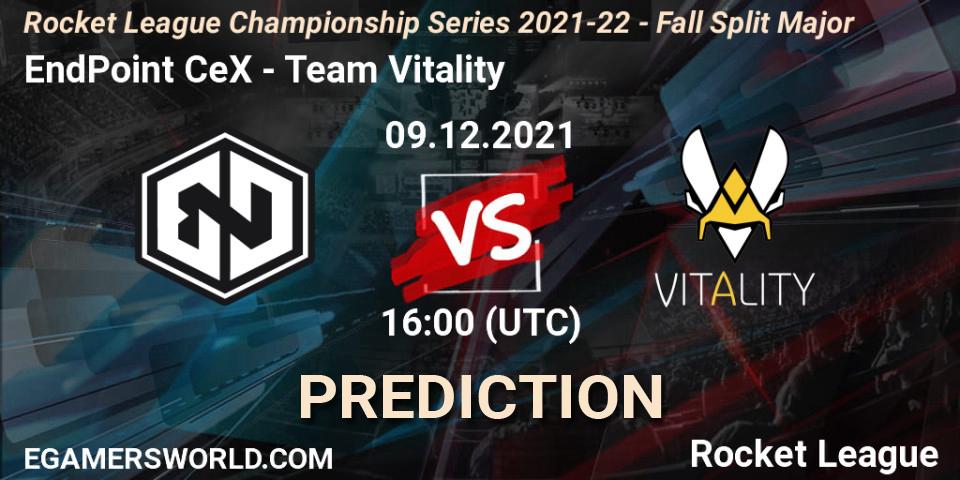 EndPoint CeX - Team Vitality: ennuste. 09.12.2021 at 16:00, Rocket League, RLCS 2021-22 - Fall Split Major
