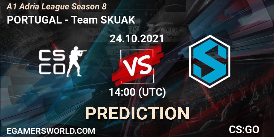 PORTUGAL - Team SKUAK: ennuste. 24.10.2021 at 14:00, Counter-Strike (CS2), A1 Adria League Season 8