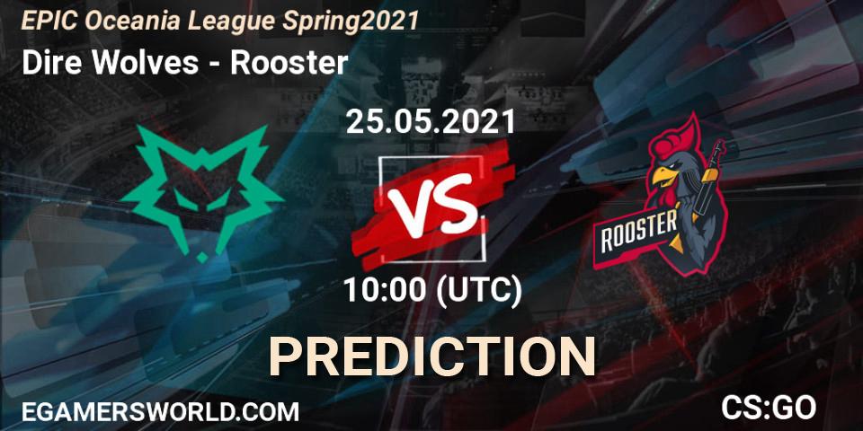 Dire Wolves - Rooster: ennuste. 24.05.2021 at 10:00, Counter-Strike (CS2), EPIC Oceania League Spring 2021