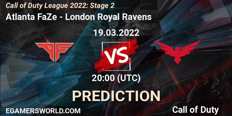 Atlanta FaZe - London Royal Ravens: ennuste. 19.03.22, Call of Duty, Call of Duty League 2022: Stage 2