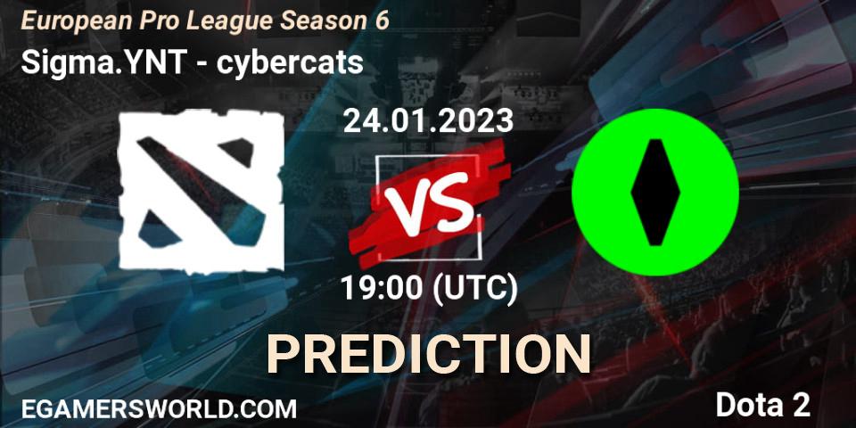 Sigma.YNT - cybercats: ennuste. 24.01.2023 at 18:57, Dota 2, European Pro League Season 6