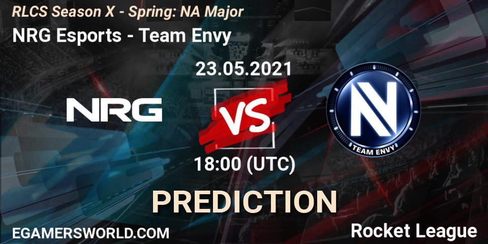 NRG Esports - Team Envy: ennuste. 23.05.21, Rocket League, RLCS Season X - Spring: NA Major