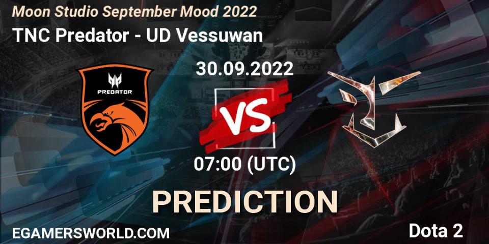 TNC Predator - UD Vessuwan: ennuste. 30.09.2022 at 09:03, Dota 2, Moon Studio September Mood 2022