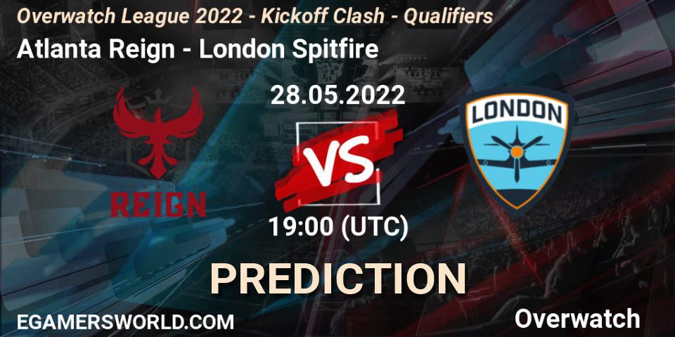 Atlanta Reign - London Spitfire: ennuste. 28.05.2022 at 19:00, Overwatch, Overwatch League 2022 - Kickoff Clash - Qualifiers