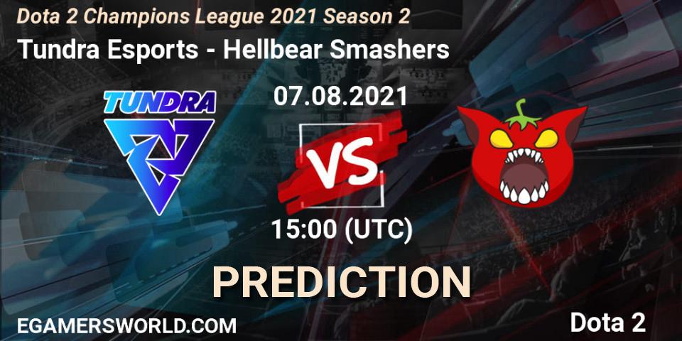 Tundra Esports - Hellbear Smashers: ennuste. 07.08.2021 at 15:01, Dota 2, Dota 2 Champions League 2021 Season 2