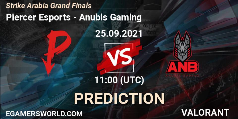 Piercer Esports - Anubis Gaming: ennuste. 25.09.2021 at 11:00, VALORANT, Strike Arabia Grand Finals