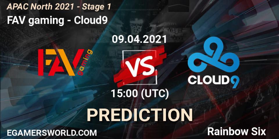 FAV gaming - Cloud9: ennuste. 09.04.2021 at 13:30, Rainbow Six, APAC North 2021 - Stage 1