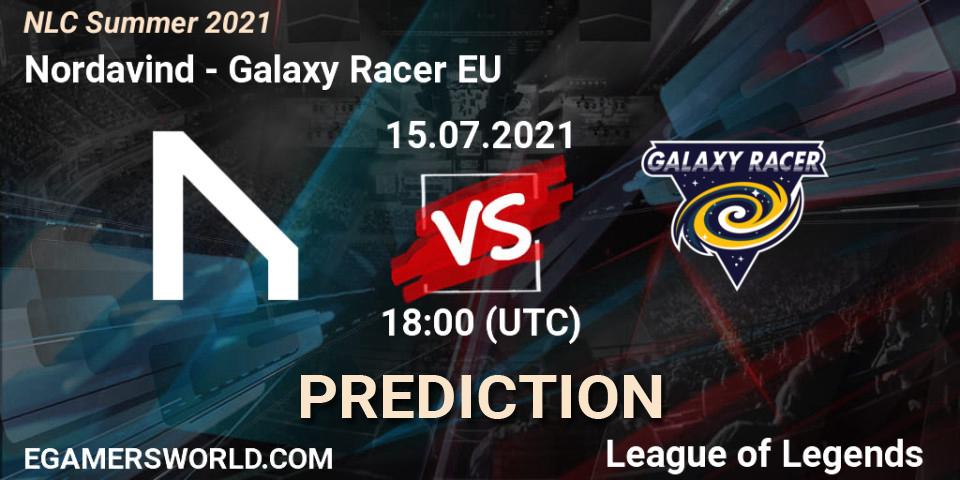 Nordavind - Galaxy Racer EU: ennuste. 15.07.2021 at 18:00, LoL, NLC Summer 2021
