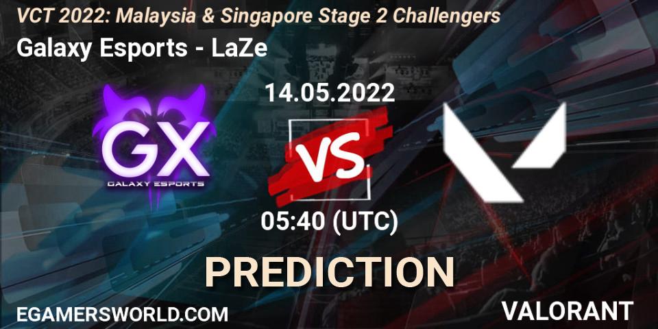 Galaxy Esports - LaZe: ennuste. 14.05.2022 at 05:40, VALORANT, VCT 2022: Malaysia & Singapore Stage 2 Challengers