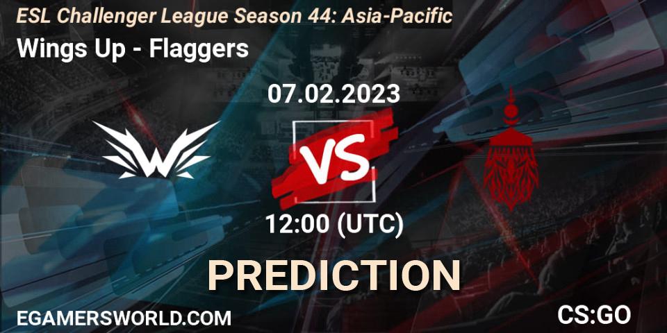 Wings Up - Flaggers: ennuste. 07.02.23, CS2 (CS:GO), ESL Challenger League Season 44: Asia-Pacific