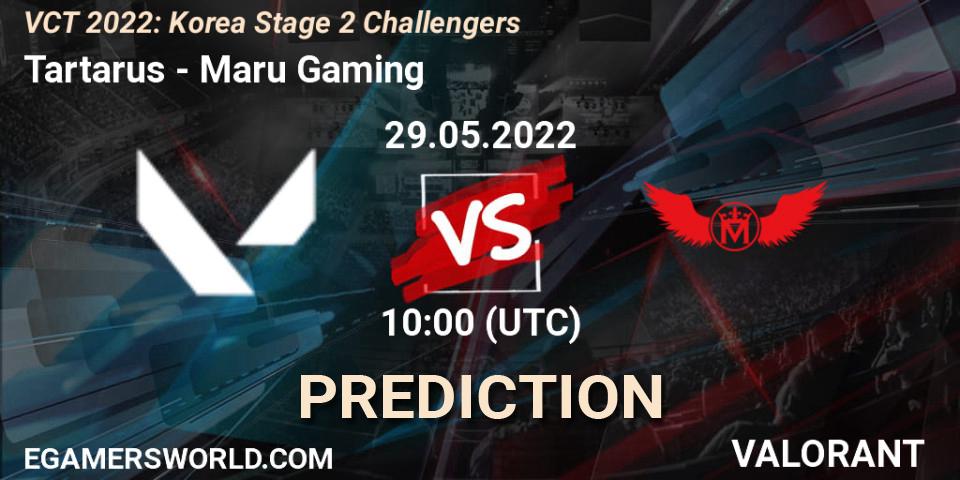 Tartarus - Maru Gaming: ennuste. 29.05.2022 at 10:00, VALORANT, VCT 2022: Korea Stage 2 Challengers