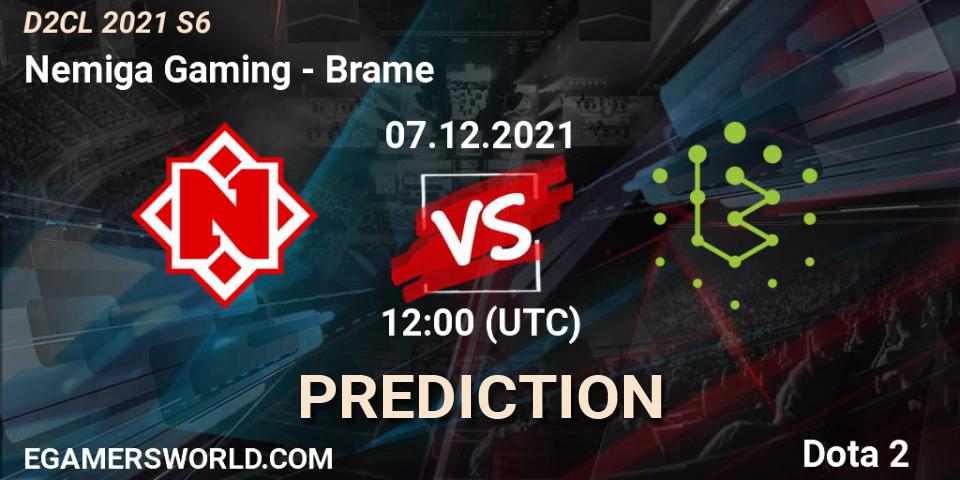 Nemiga Gaming - Brame: ennuste. 07.12.2021 at 12:04, Dota 2, Dota 2 Champions League 2021 Season 6