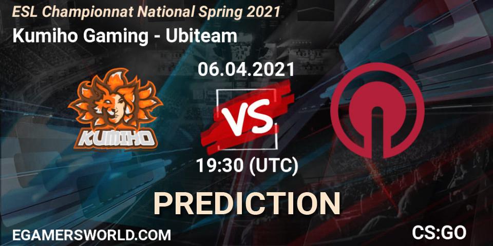Kumiho Gaming - Ubiteam: ennuste. 06.04.2021 at 18:30, Counter-Strike (CS2), ESL Championnat National Spring 2021