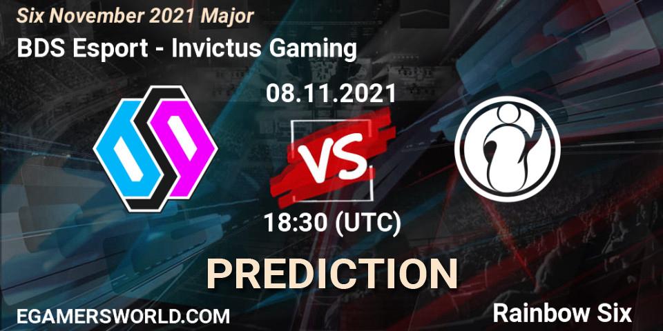 Invictus Gaming - BDS Esport: ennuste. 10.11.2021 at 12:00, Rainbow Six, Six Sweden Major 2021