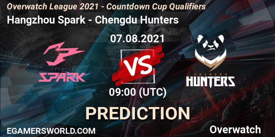 Hangzhou Spark - Chengdu Hunters: ennuste. 13.08.2021 at 09:00, Overwatch, Overwatch League 2021 - Countdown Cup Qualifiers